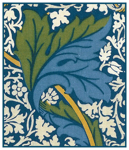 Kennet Design Detail 3 by Arts and Crafts Movement Founder William Morris Counted Cross Stitch Pattern