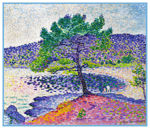 Henri-Edmond Cross Beach at St Clair France Orenco Originals Counted Cross Stitch Pattern