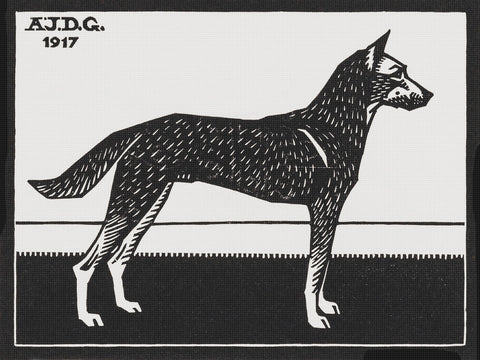 Dog by Julie de Graag Counted Cross Stitch Pattern