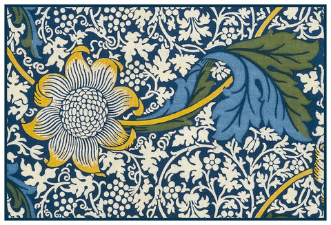 Kennet Design Detail 2 by Arts and Crafts Movement Founder William Morris Counted Cross Stitch Pattern