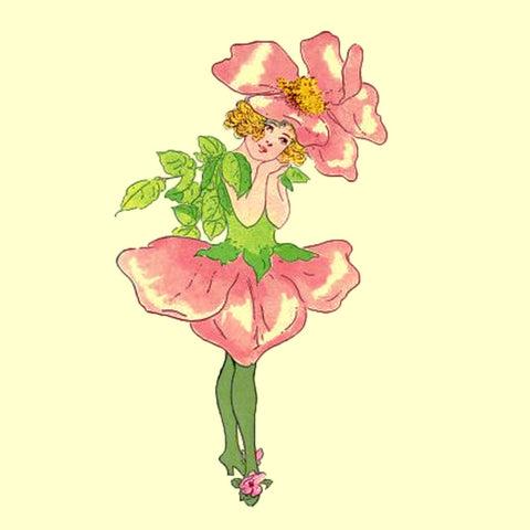 Briar Rose Flower Fairy by Elizabeth Gordon Counted Cross Stitch Pattern