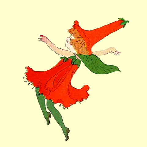 Four O'clock  Flower Fairy by Elizabeth Gordon Counted Cross Stitch Pattern