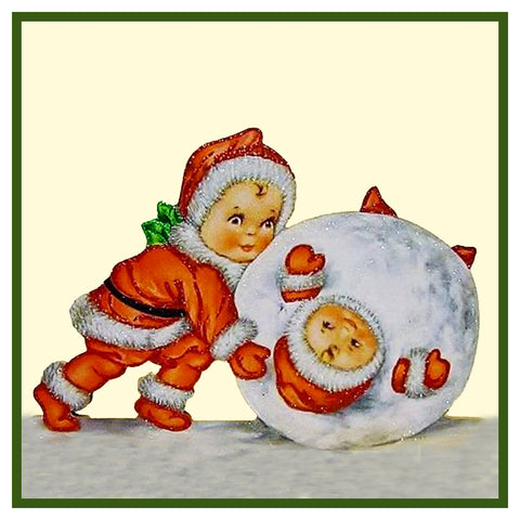 Vintage Christmas Santa Helpers Nimble Nicks # 1 Counted Cross Stitch Pattern