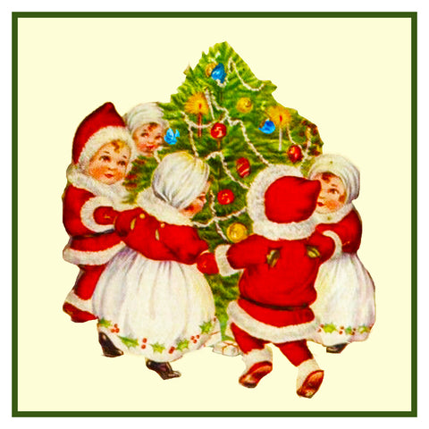 Vintage Christmas Santa Helpers Nimble Nicks # 7 Counted Cross Stitch Pattern