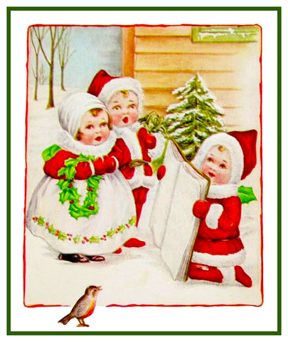 Vintage Christmas Santa Helpers Nimble Nicks # 5 Counted Cross Stitch Pattern