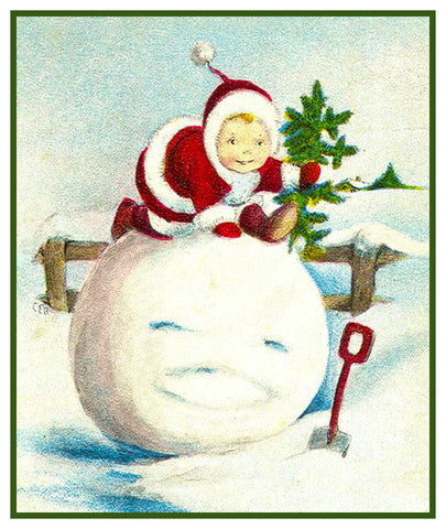 Vintage Christmas Santa Helpers Nimble Nicks #24 Counted Cross Stitch Pattern