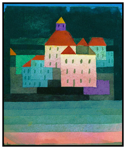 A Little Memory of Nymphenburg by Expressionist Artist Paul Klee Counted Cross Stitch Pattern
