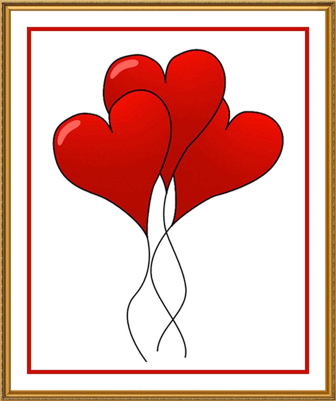 Contemporary Valentine Heart Ribbon Sew So Simple Counted Cross Stitch