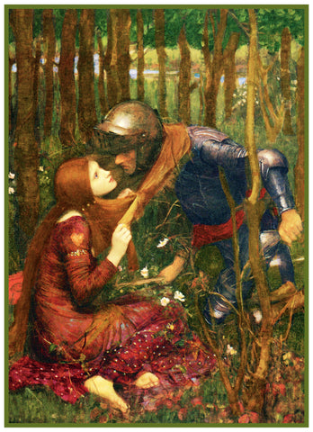 Belle Dame Sans Merci inspired by John William Waterhouse Counted Cross Stitch Pattern