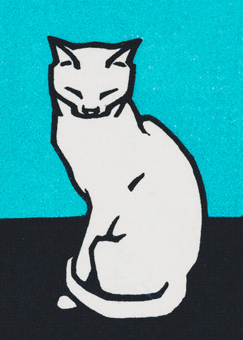 Sitting Cat by Julie de Graag Counted Cross Stitch Pattern