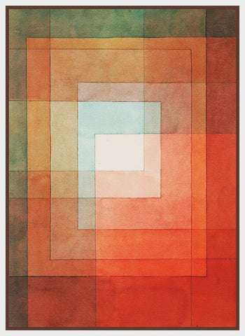 White Framed Polyphonically by Expressionist Artist Paul Klee Counted Cross Stitch Pattern