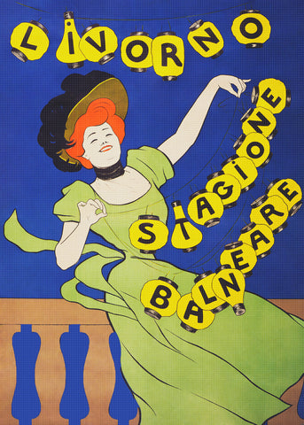 Paper Lanterns Advertisement Art Leonetto Cappiello Counted Cross Stitch Pattern
