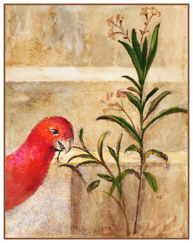 The Parrot and the Plant by John Ruskin Counted Cross Stitch Pattern