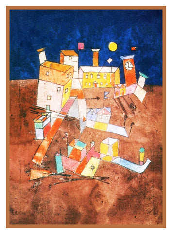 Partie by Expressionist Artist Paul Klee Counted Cross Stitch Pattern
