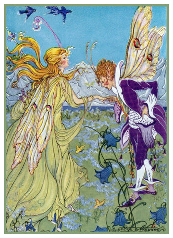 Fairy-Tale The Yellow Fairy by Alice Bolam Preston Counted Cross Stitch Pattern