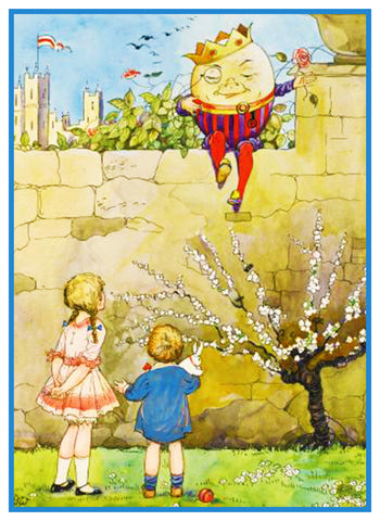 Humpty Dumpty Fairy Tale By Dorothy M. Wheeler Counted Cross Stitch Pattern