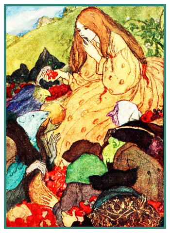 PreRaphaelite Florence Harrison The Goblin Market Counted Cross Stitch Pattern