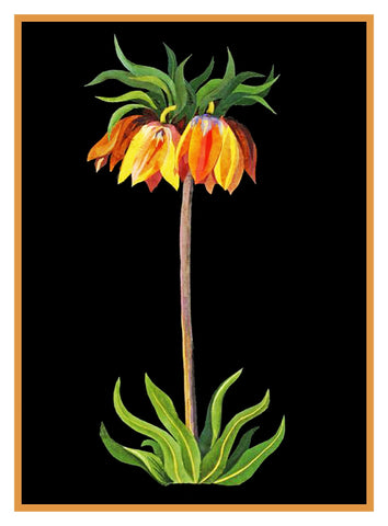Fritilaria Flower by Mary Delany Counted Cross Stitch Pattern DIGITAL DOWNLOAD