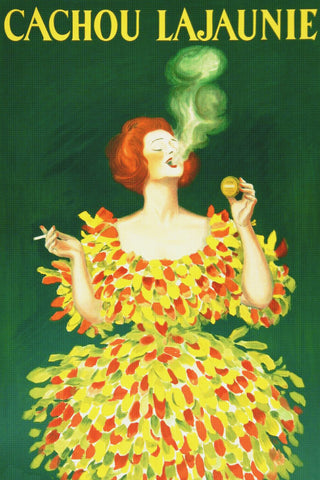 Cachou Lajaunie Mints Advertisement Art Leonetto Cappiello Counted Cross Stitch Pattern