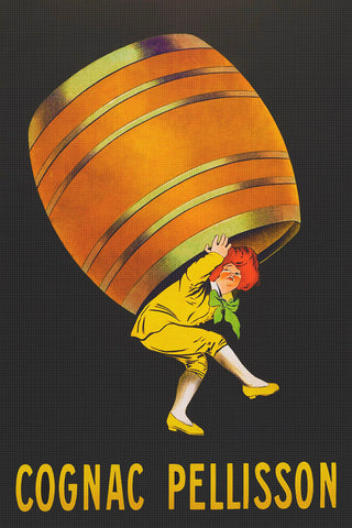Cognac Clown Advertisement Art Leonetto Cappiello Counted Cross Stitch Pattern