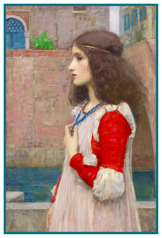 Juliet inspired by John William Waterhouse Counted Cross Stitch Pattern