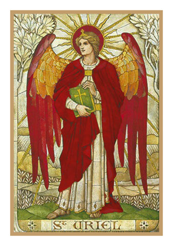 Archangel Uriel by Powell and Sons Counted Cross Stitch Pattern DIGITAL DOWNLOAD