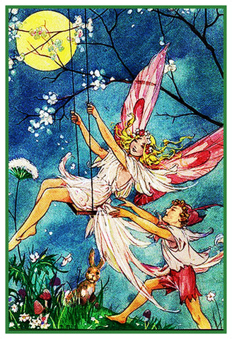 The Fairy Swing By Dorothy M. Wheeler Counted Cross Stitch Pattern