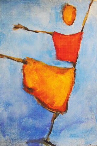 Paul Klee Painting Scarecrows Abstract Counted Cross Stitch Pattern