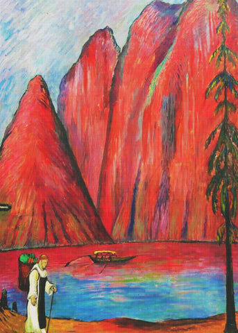 Russian Marianne Von Werefkin's  Renouncement Counted Cross Stitch Pattern