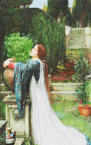 Isabella and Pot Of Basil inspired by John William Waterhouse Counted Cross Stitch Pattern