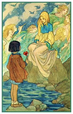 PreRaphaelite Florence Harrison Children Of Night Counted Cross Stitch Pattern
