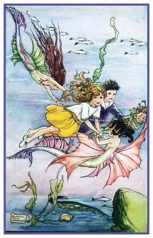 Magic Mermaid Elf Pixie By Florence Mary Anderson Counted Cross Stitch Pattern
