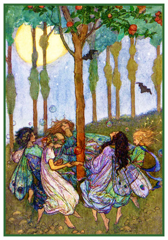 PreRaphaelite Florence Harrison Fairies Elfin Song Counted Cross Stitch Pattern