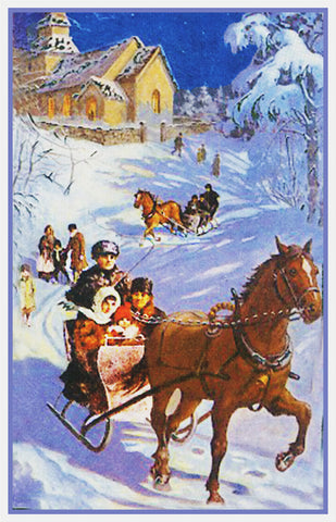 Sleigh Ride from Midnight Mass by Jenny Nystrom Counted Cross Stitch Pattern