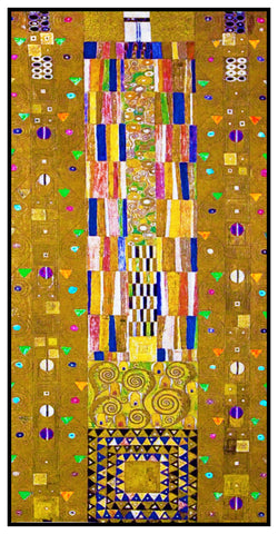 Art Nouveau Gustav Klimt The Stoclet Fries Detail Counted Cross Stitch Pattern