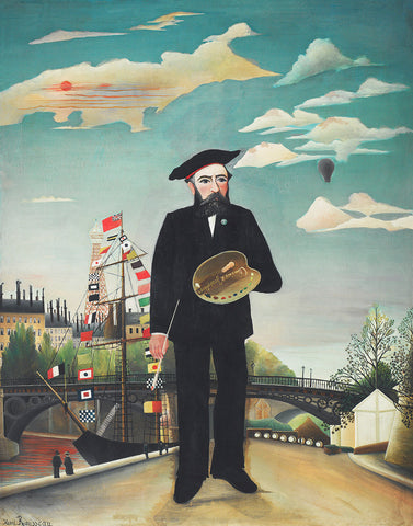 Self Portrait by Henri Rousseau Counted Cross Stitch Pattern