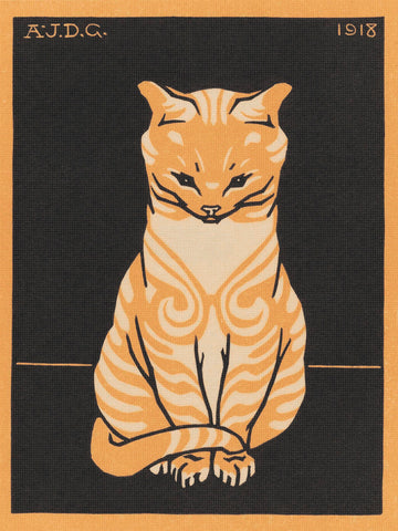 Orange Calico Cat by Julie de Graag Counted Cross Stitch Pattern