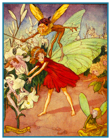 Fairy Dance Fairy-Tale By Florence Mary Anderson Counted Cross Stitch Pattern