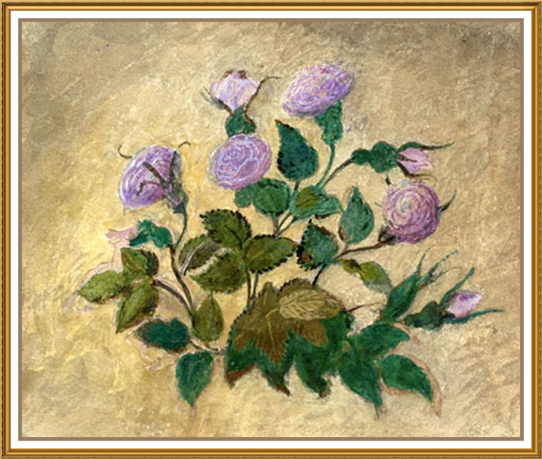 Tuberose Flower Illustration Inspired By Pierre-Joseph Redoute Counted Cross Stitch Pattern