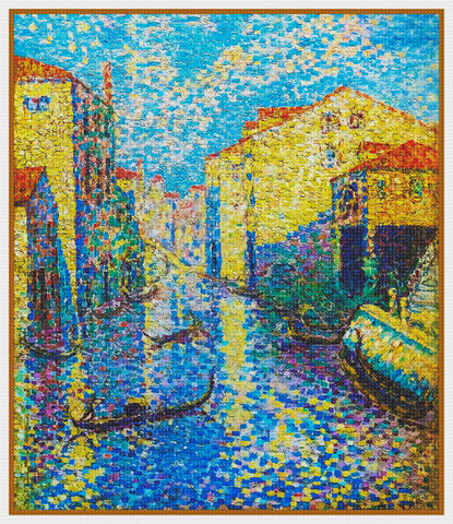 Henri-Edmond Cross The Venice Canals Orenco Originals Counted Cross Stitch Pattern