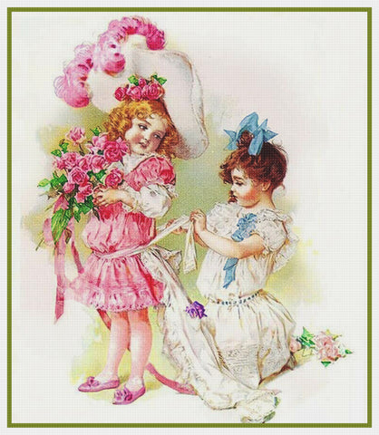 Child Play . Dress Up by Maud Humphrey Bogart's Counted Cross Stitch Pattern