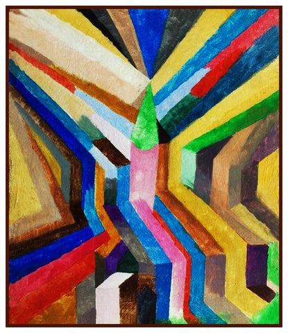 Church Steeple by Expressionist Artist Paul Klee Counted Cross Stitch Pattern DIGITAL DOWNLOAD