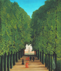 Avenue in Park at Saint Cloud by Henri Rousseau Counted Cross Stitch Pattern