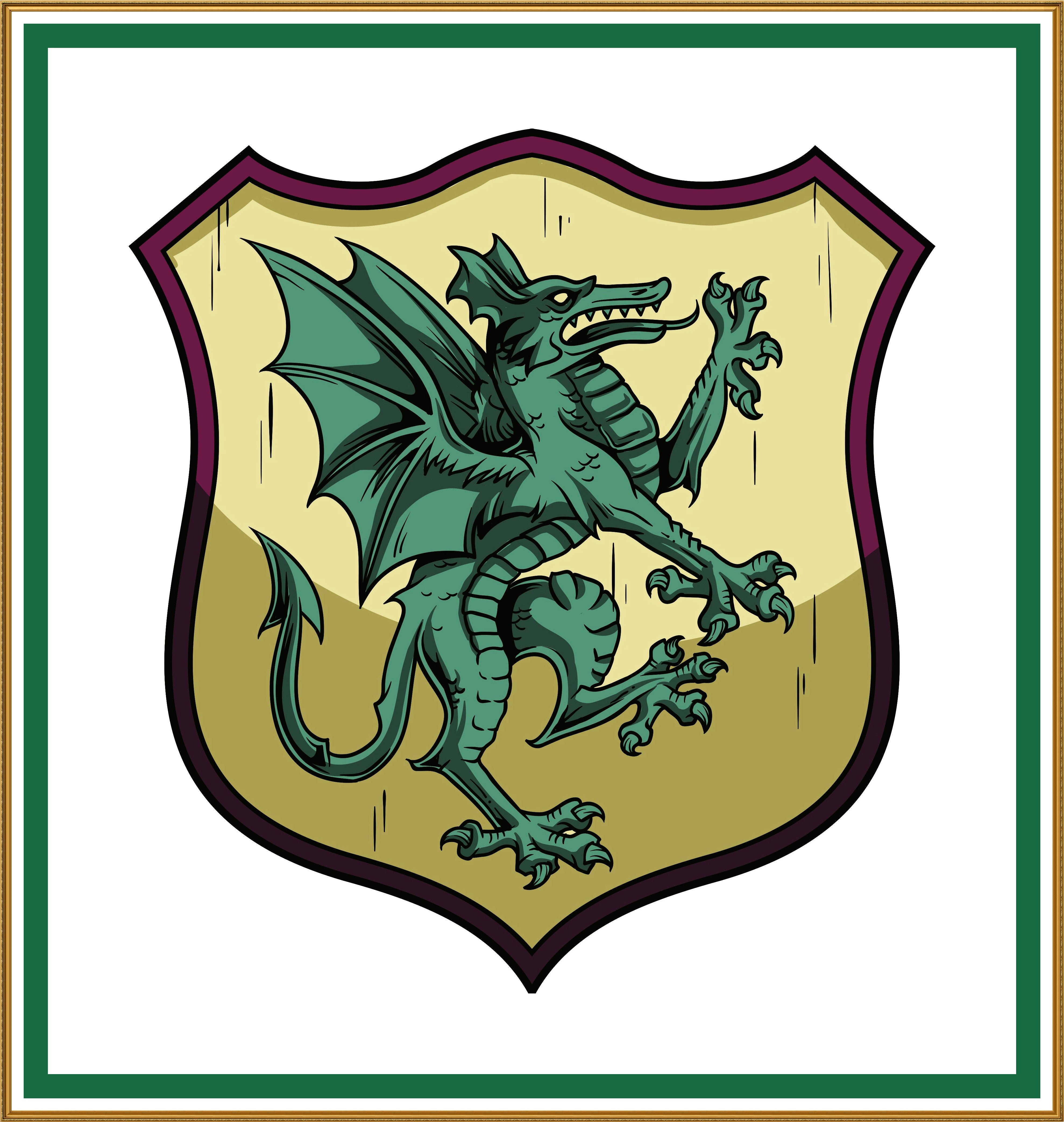 Medieval dragon on sale tapestry