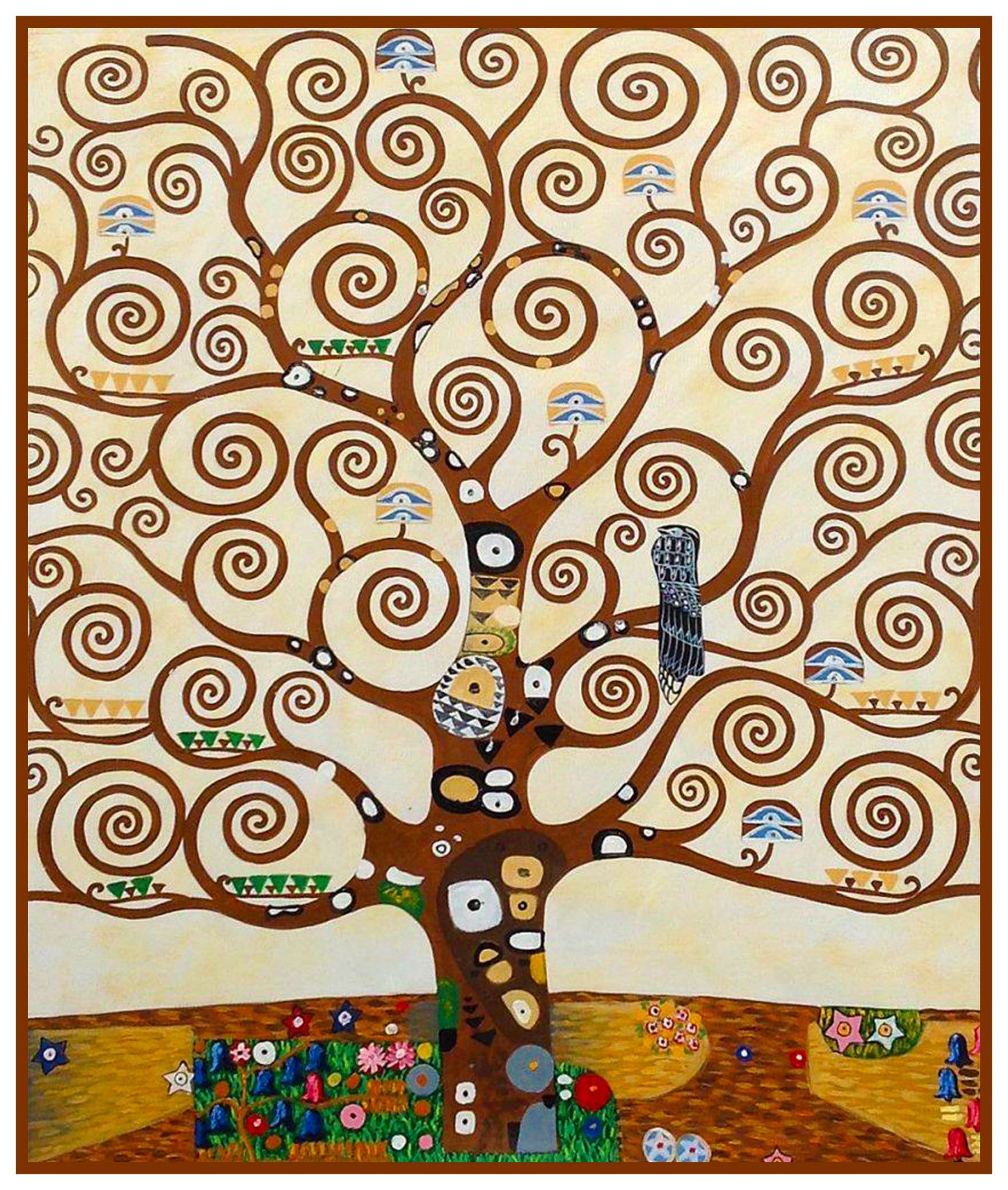 Gustav Klimt Tree Of Life Coloring Page