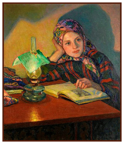 Looking For Inspiration By Nikolay Bogdanov-Belsky Counted Cross Stitch Pattern