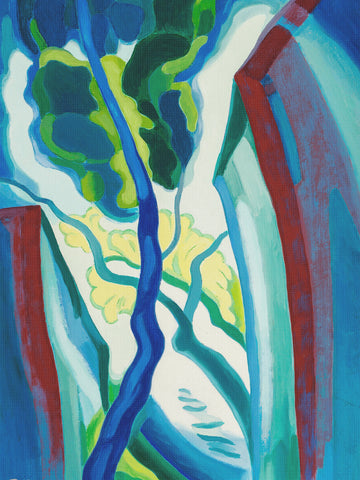 Moonlight on a Creek by Oscar Florianus Bluemner Counted Cross Stitch Pattern DIGITAL DOWNLOAD