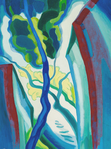 Moonlight on a Creek by Oscar Florianus Bluemner Counted Cross Stitch Pattern