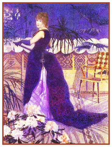 Henri-Edmond Cross Portrait Madame Hector Orenco Originals Counted Cross Stitch Pattern