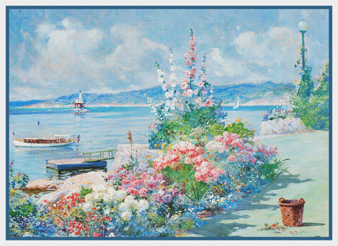 In My Wife's Garden By Abbott Fuller Graves Counted Cross Stitch Pattern DIGITAL DOWNLOAD